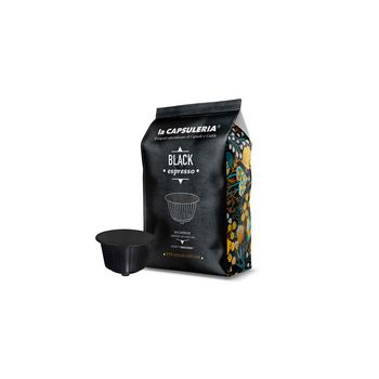 Set 10 capsule cafea Black Espresso, compatibile Nescafe Dolce Gusto, La Capsuleria elefant.ro