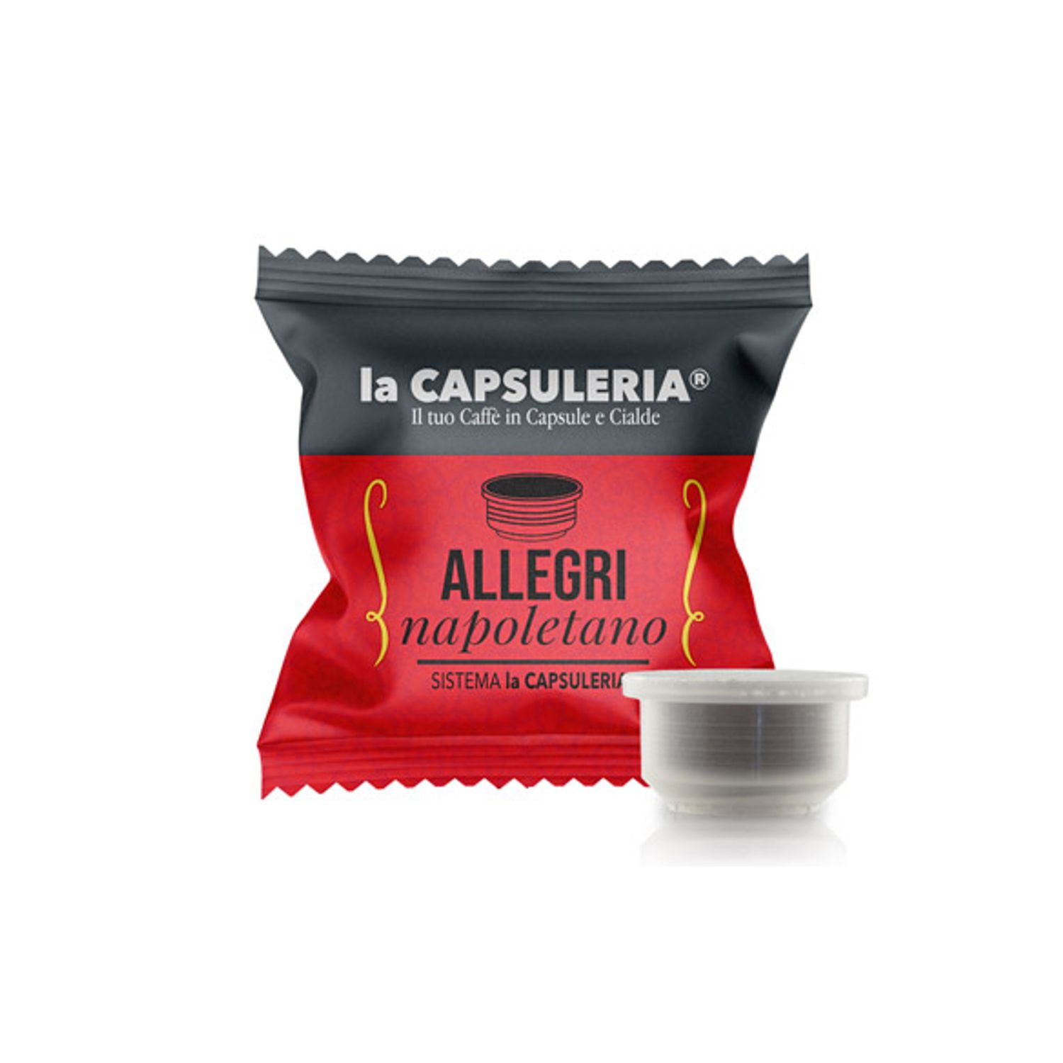 Set 10 capsule cafea Allegri Napoletano, compatibile La Capsuleria fotografia produsului