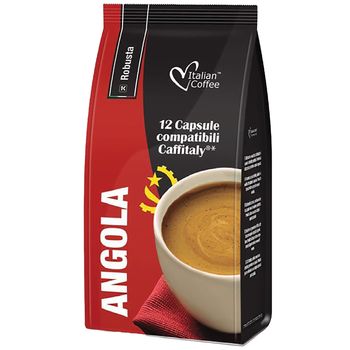Set 12 capsule cafea Angola compatibile Caffissimo/Caffitaly/Beanz, Italian Coffee elefant.ro Alimentare & Superfoods