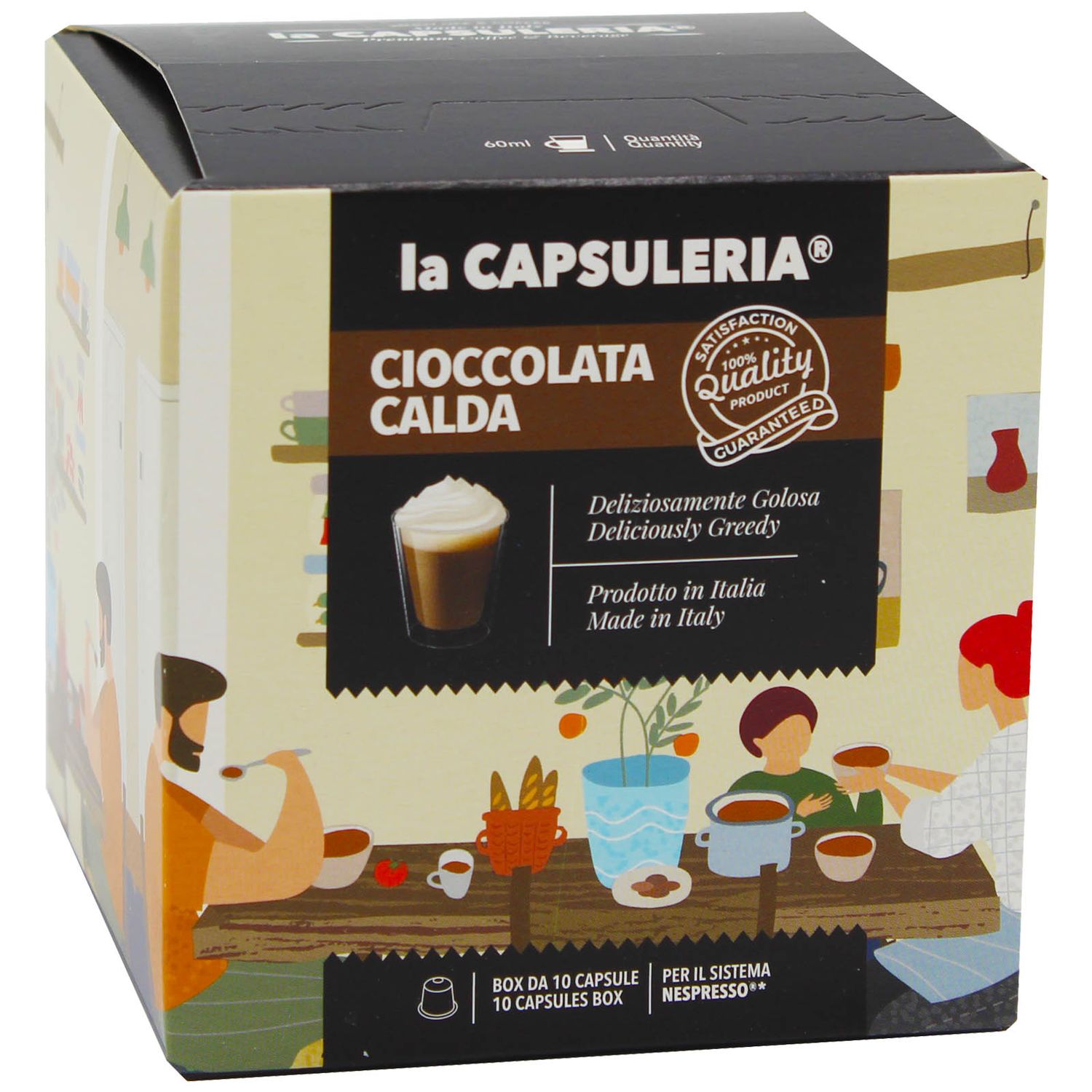Set 80 capsule ciocolata calda compatibile Nespresso, LA CAPSULERIA fotografia produsului