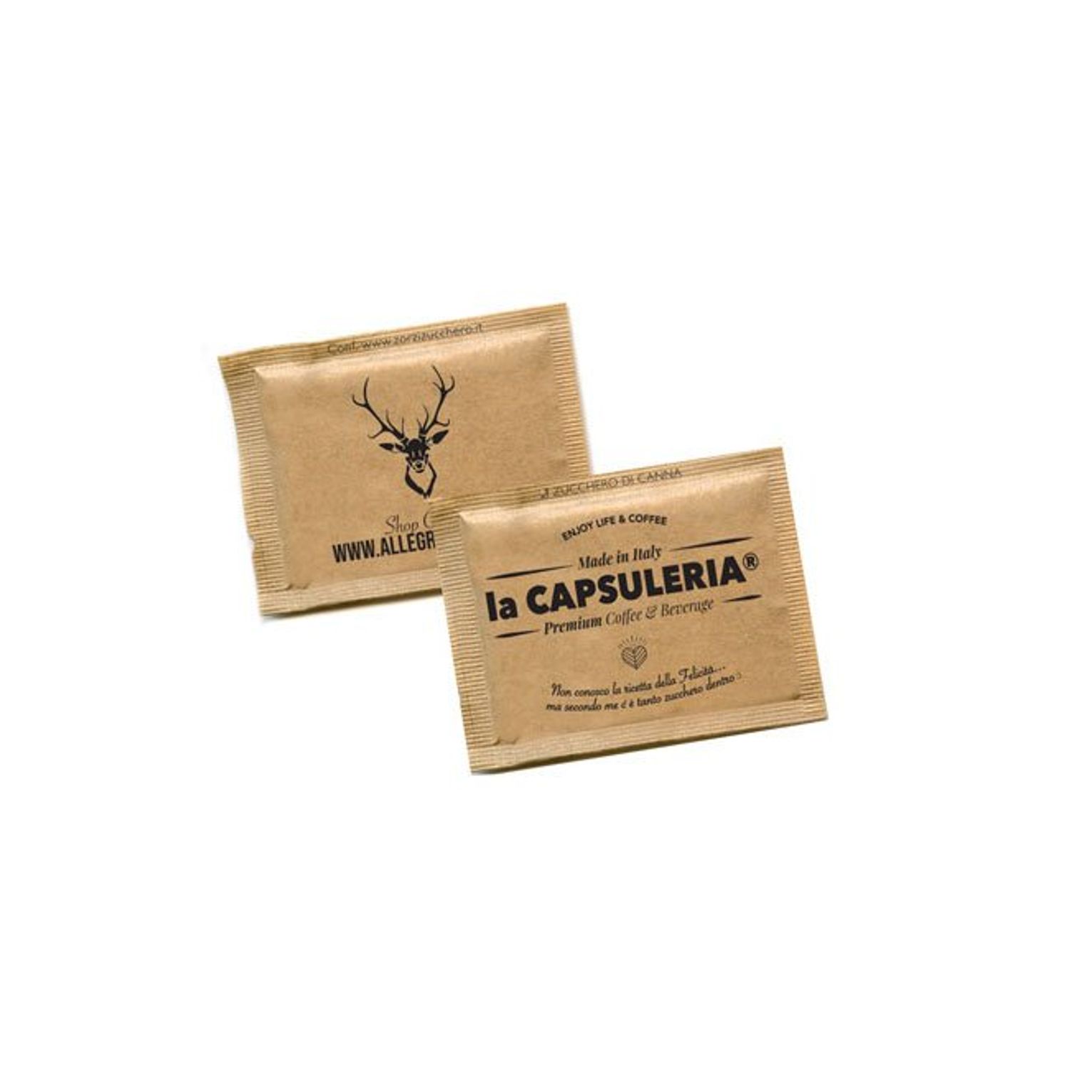 Set 20 x 100 de pliculete de zahar brun, LA CAPSULERIA fotografia produsului