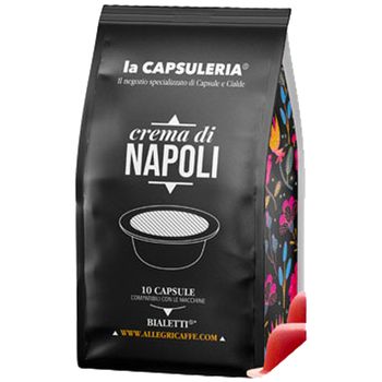 Set 80 capsule cafea Crema di Napoli, compatibile Bialetti, La Capsuleria elefant.ro