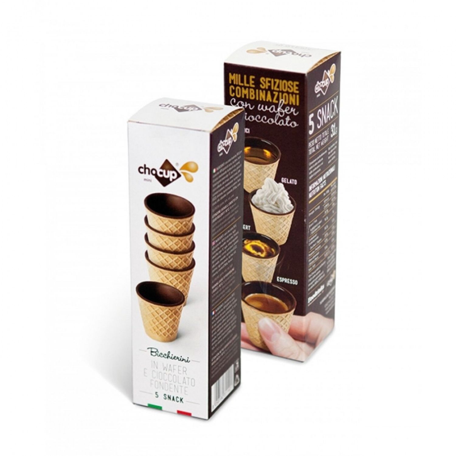 Pahare Comestibile Chocup Mini 30 ml - 5 buc/cutie fotografia produsului
