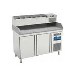 Masa preparare pizza, Moratti, cu vitrina de ingrediente fotografia produsului