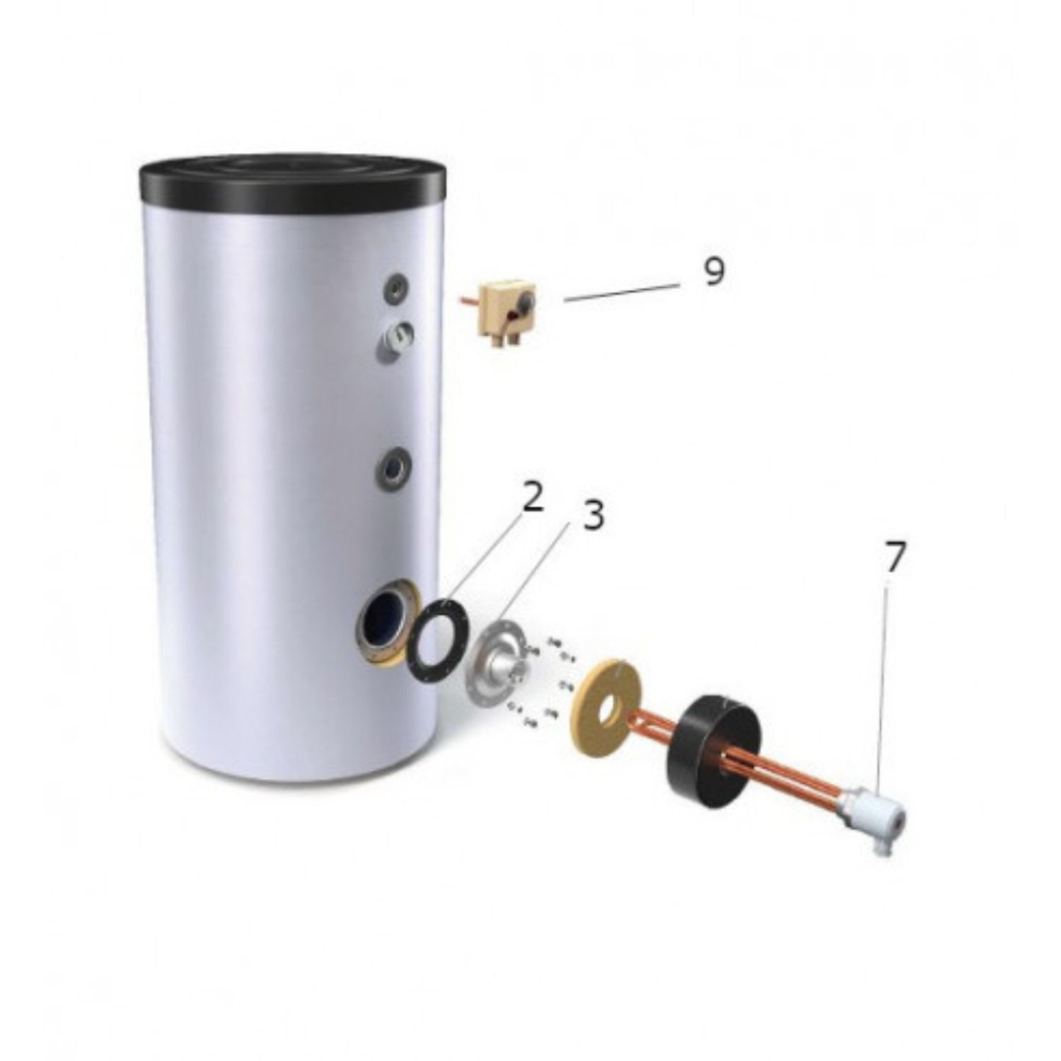 Rezistenta Electrica Boiler TESY - 3 kW fotografia produsului