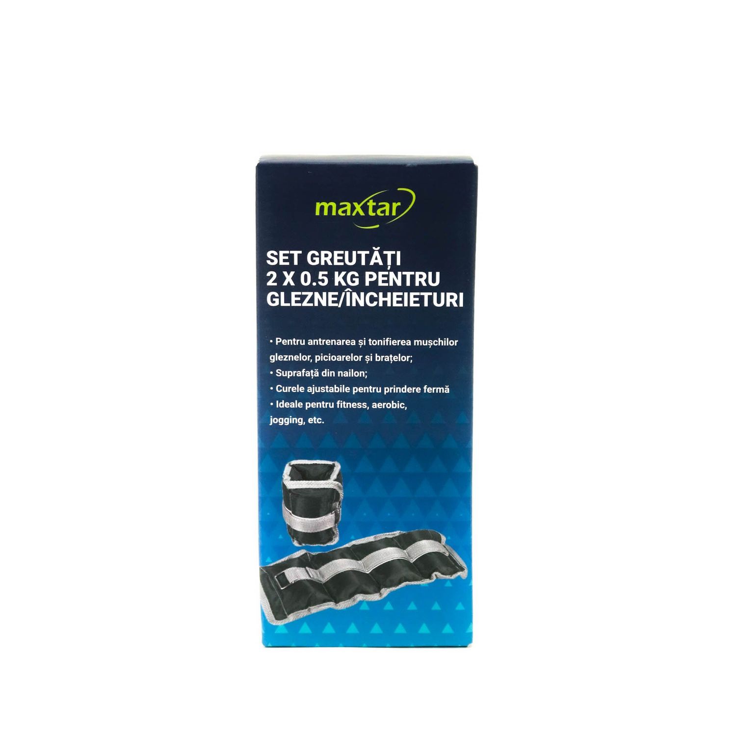 Set 2 Greutati De 0.5 Kg Pentru Incheieturi Maxtar albastru fotografia produsului View 3 L