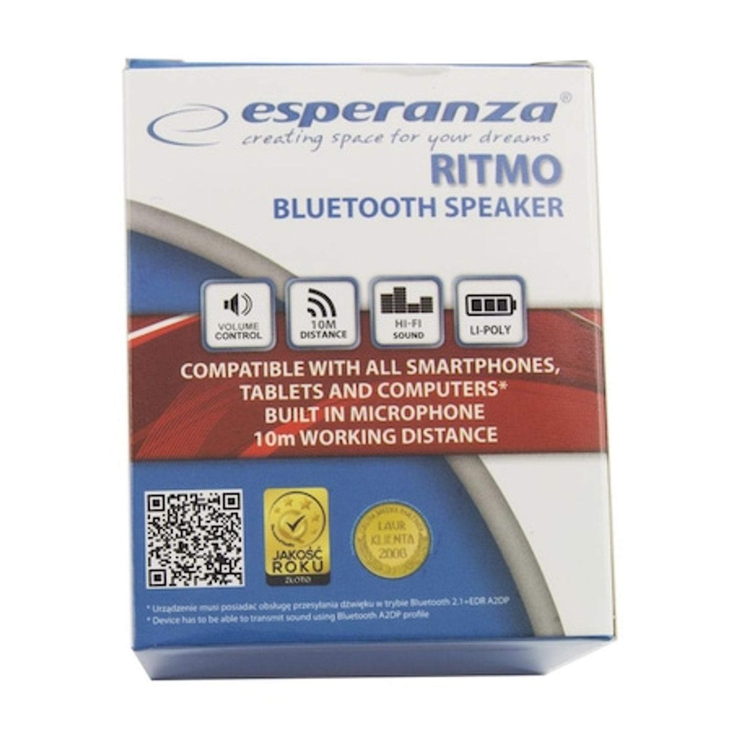 Boxa / Difuzor bluetooth portabila 520mAh Ritmo negru fotografia produsului View 2 L