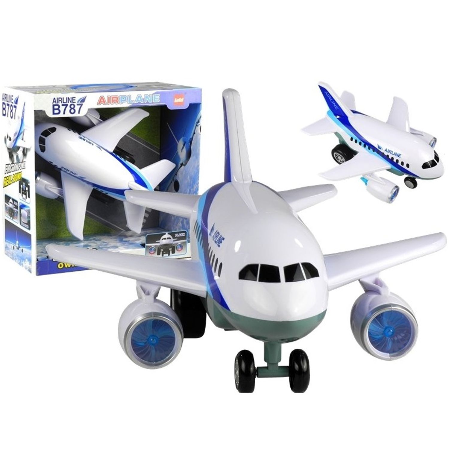 Avion interactiv Boeing 787 pentru copii cu lumini si sunete fotografia produsului View 5 L
