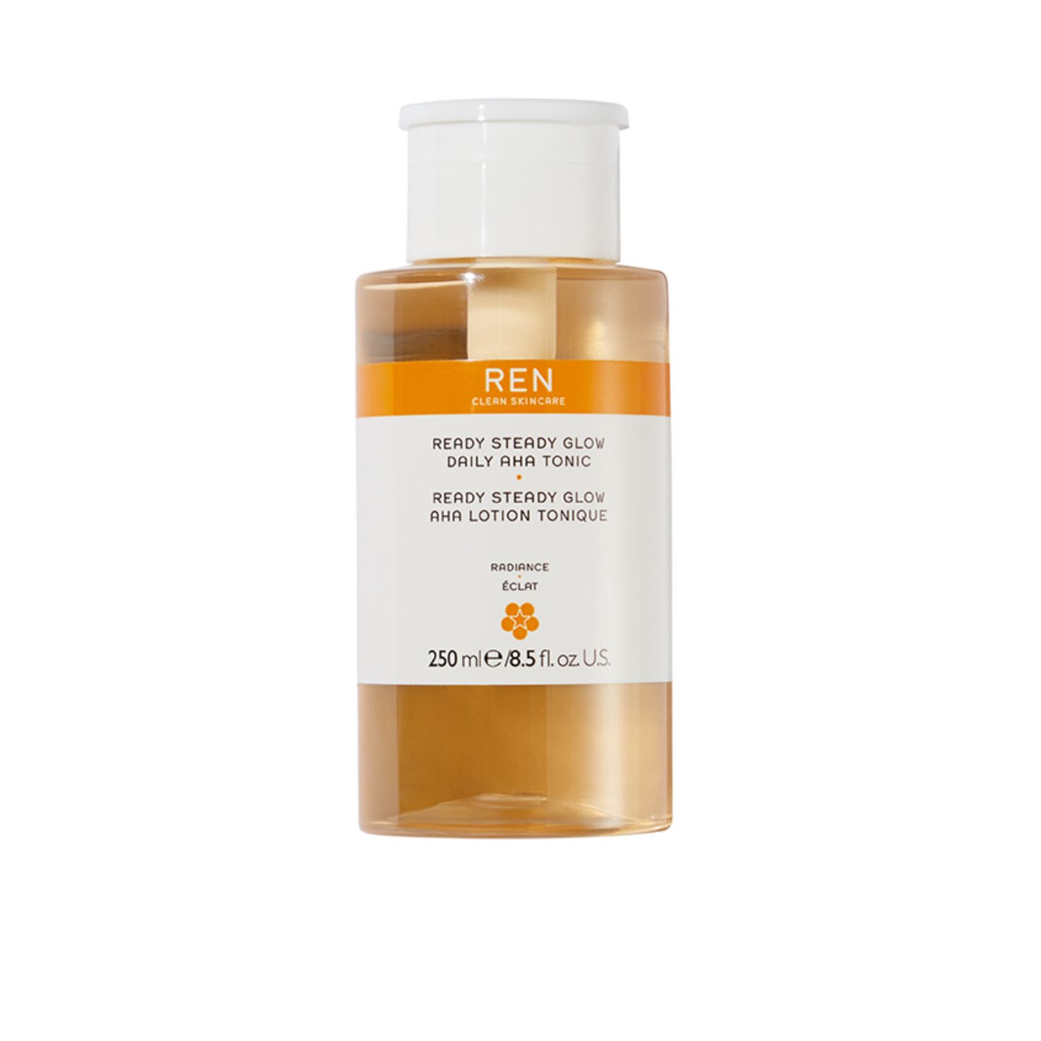 Demachiant Ren, Ready Steady Glow, Femei, 250 ml fotografia produsului