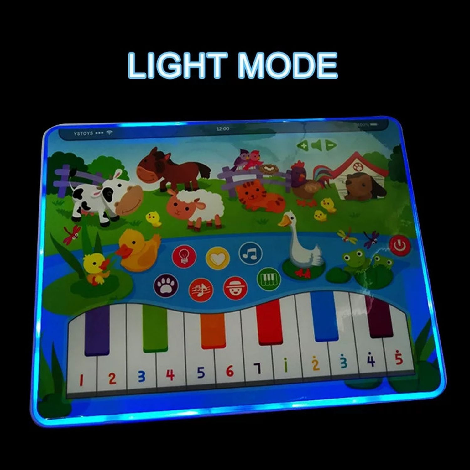 Orga de jucarie interactiva bebe Colorful Keypad fotografia produsului View 4 L