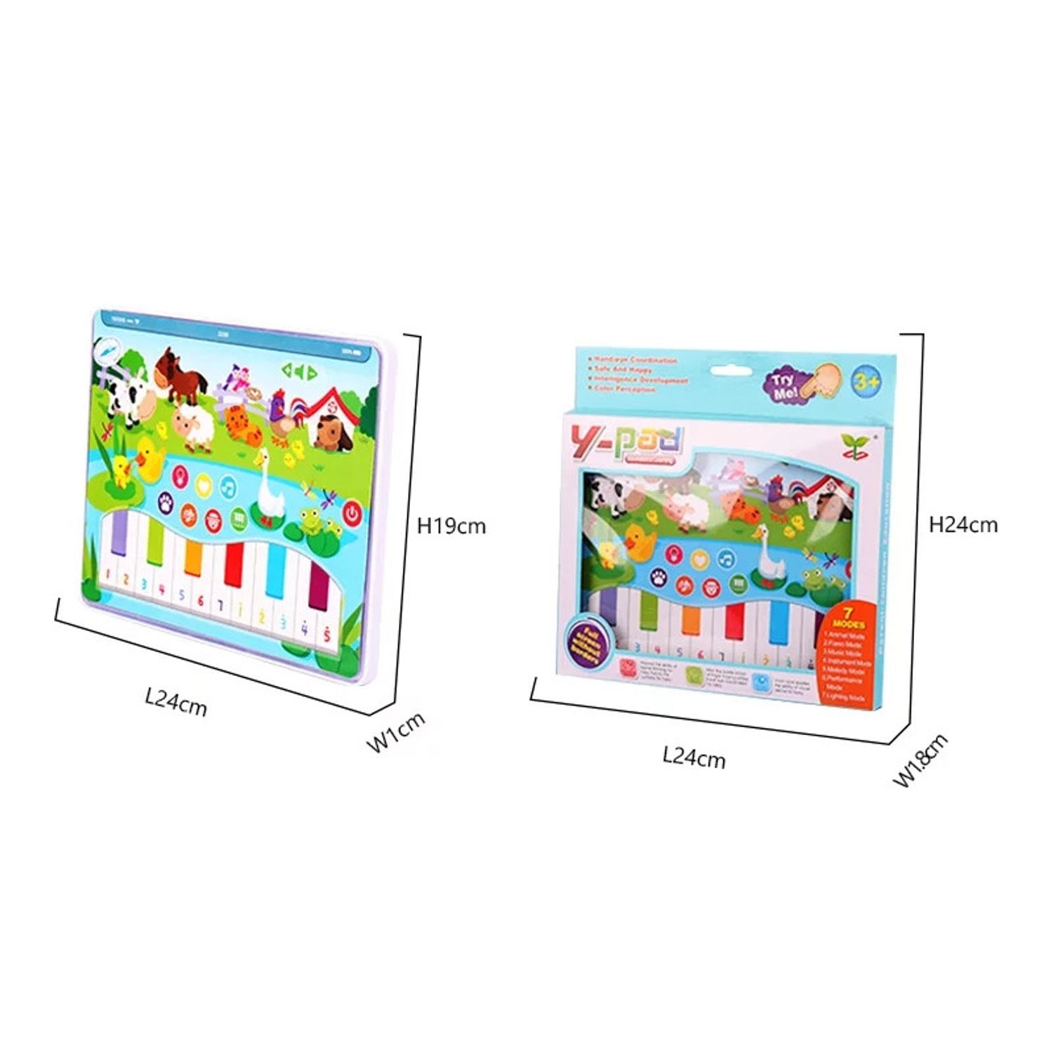 Orga de jucarie interactiva bebe Colorful Keypad fotografia produsului