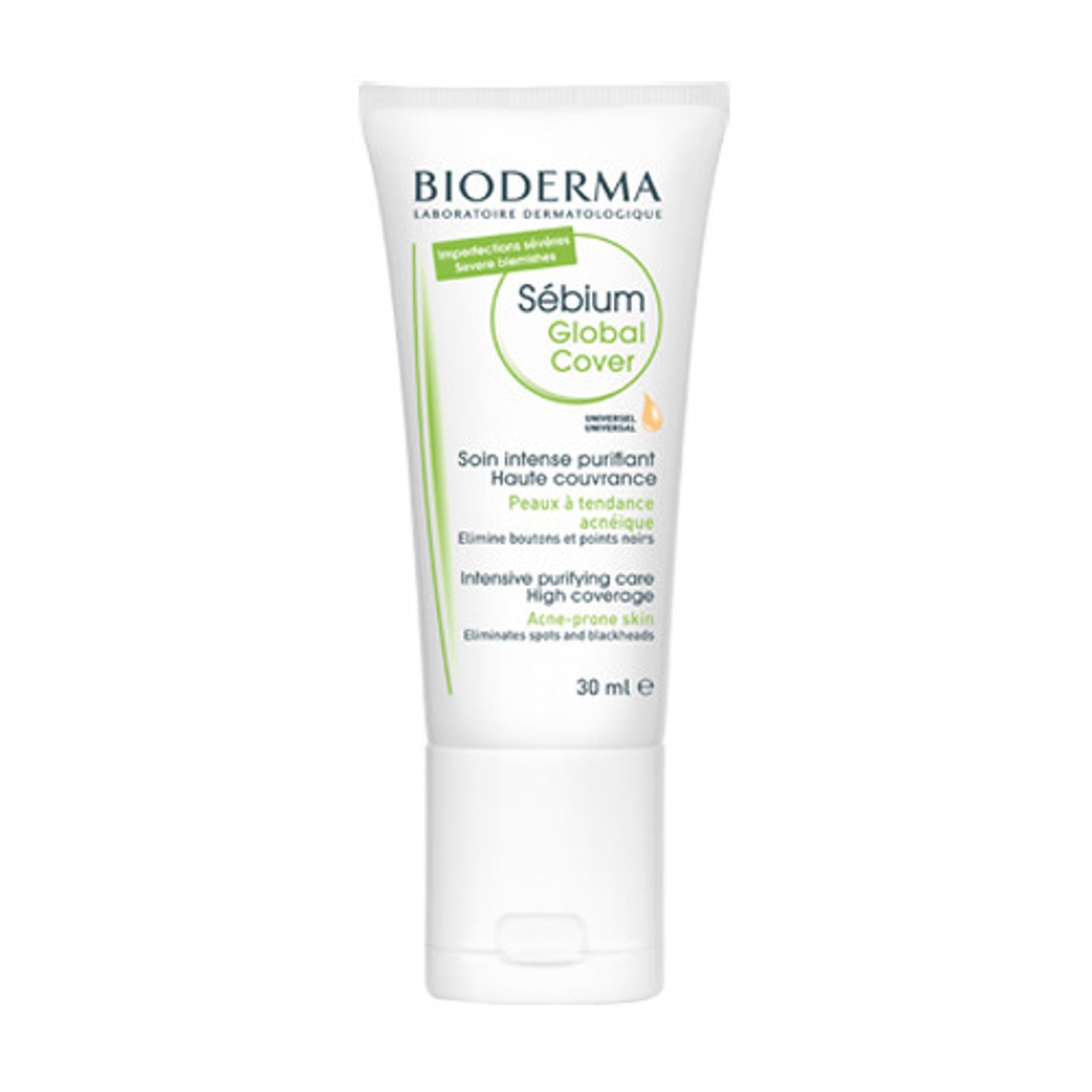 Crema de fata Bioderma Sebium Global Cover pentru ten acneic, 30 ml фото продукта