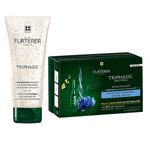 Set Rene Furterer Sampon Triphasic 200 ml, Tratament impotriva caderii parului Triphasic Reactional 12 fiole fotografia produsului
