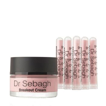 Crema pentru ten acneic, 50 ml + 5 fiole de pudra antibacteriala, 1.95 g Dr. Sebagh