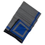 Esarfa casmir gri/albastru cu model, Pashma. 170 x 70 cm fotografia produsului View 5 S