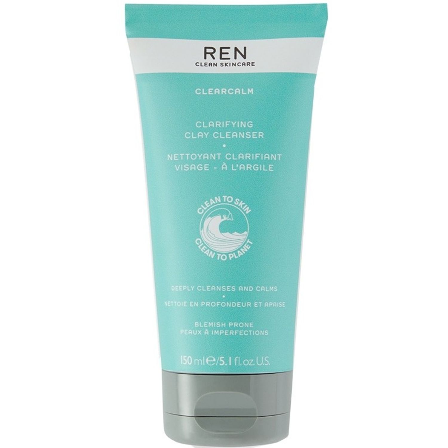Demachiant Ren, Clearcalm Clay Cleanser, 150 ml fotografia produsului