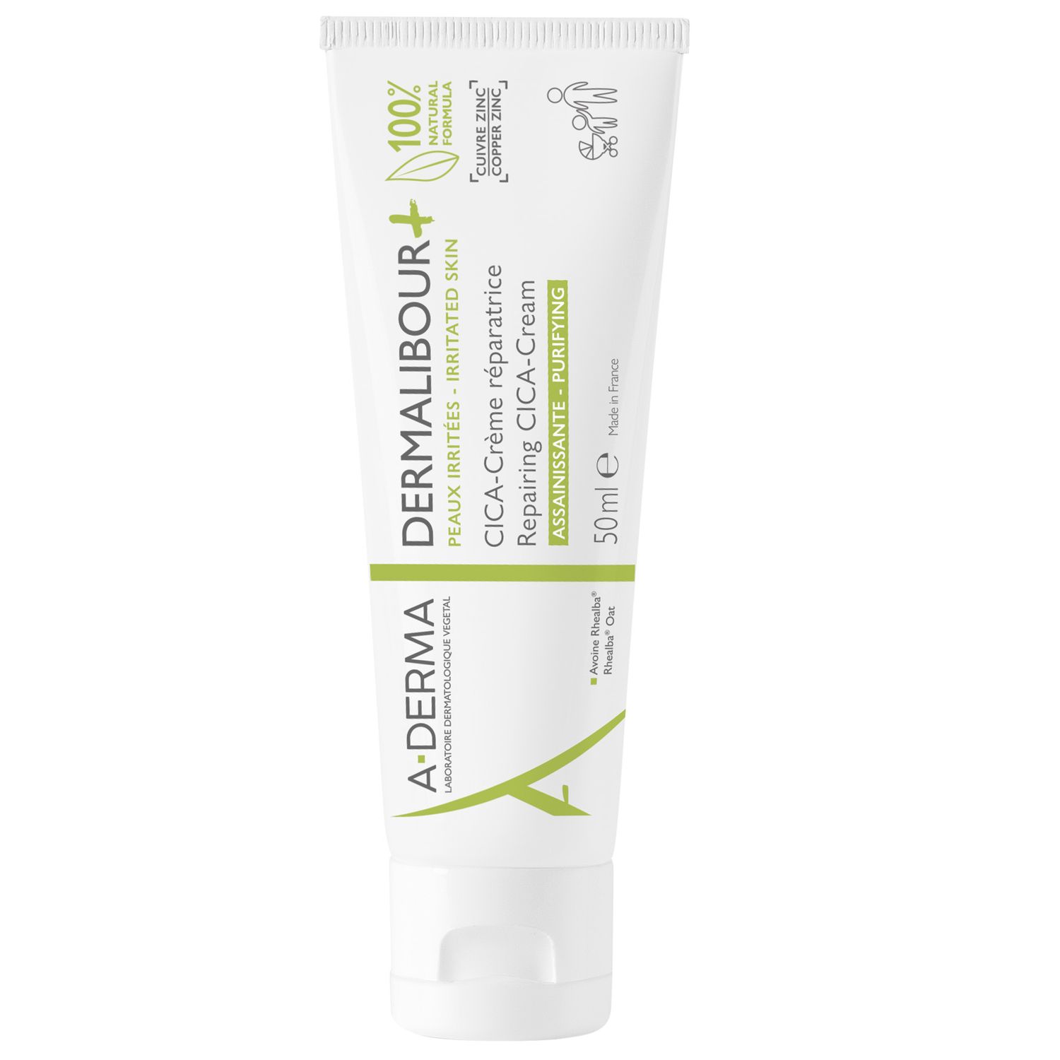 Crema A-Derma Dermalibour+ Cica pentru piele iritata, 50 ml fotografia produsului
