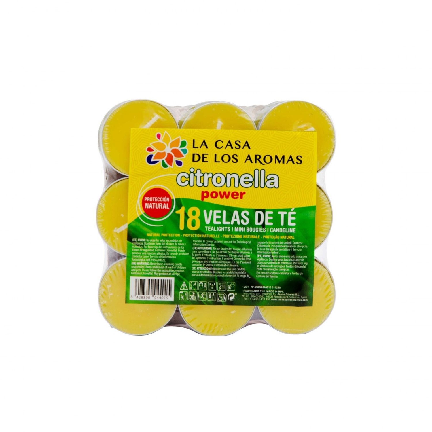 Mini Lumanare Citronella Antitantari 18Buc/Set fotografia produsului