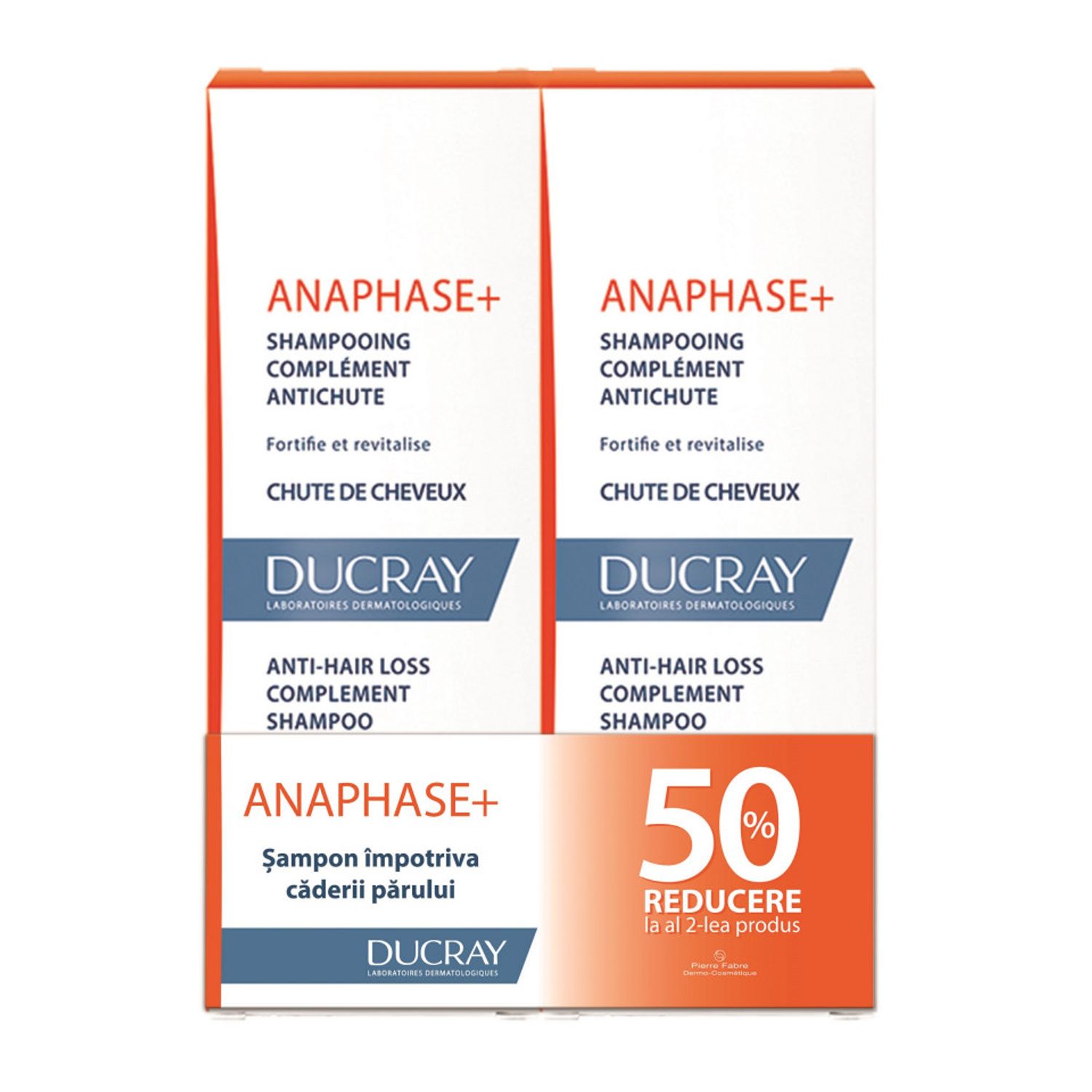 Pachet 2 x Sampon Ducray Anaphase+ impotriva caderii parului, 200 ml fotografia produsului View 4 L