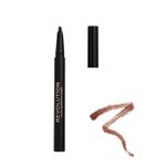 Creion pentru sprancene Makeup Revolution London Bushy Brow Dark Brown, 0.5 ml fotografia produsului