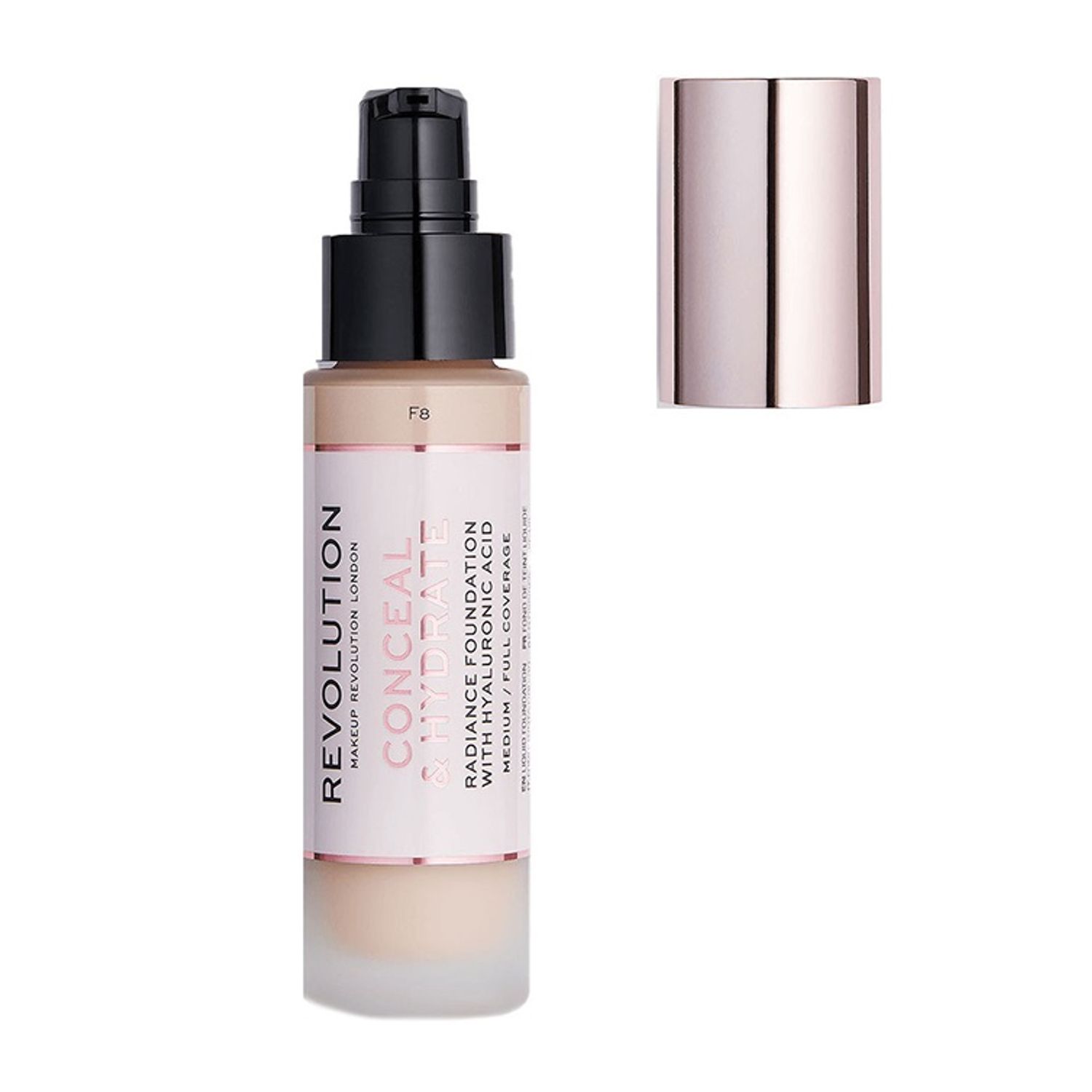 Fond de ten Makeup Revolution Conceal & Hydrate F8, 23 ml fotografia produsului