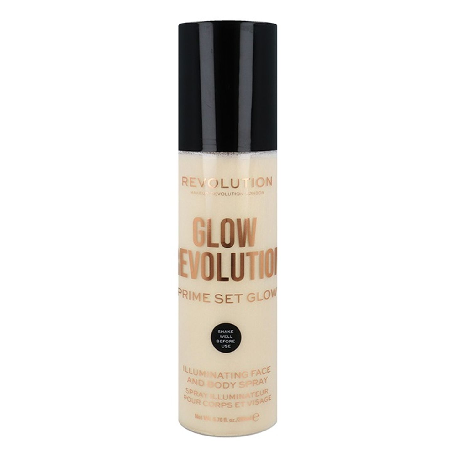 Iluminator lichid, Makeup Revolution Body Glow, Eternal Gold, 200 ml fotografia produsului
