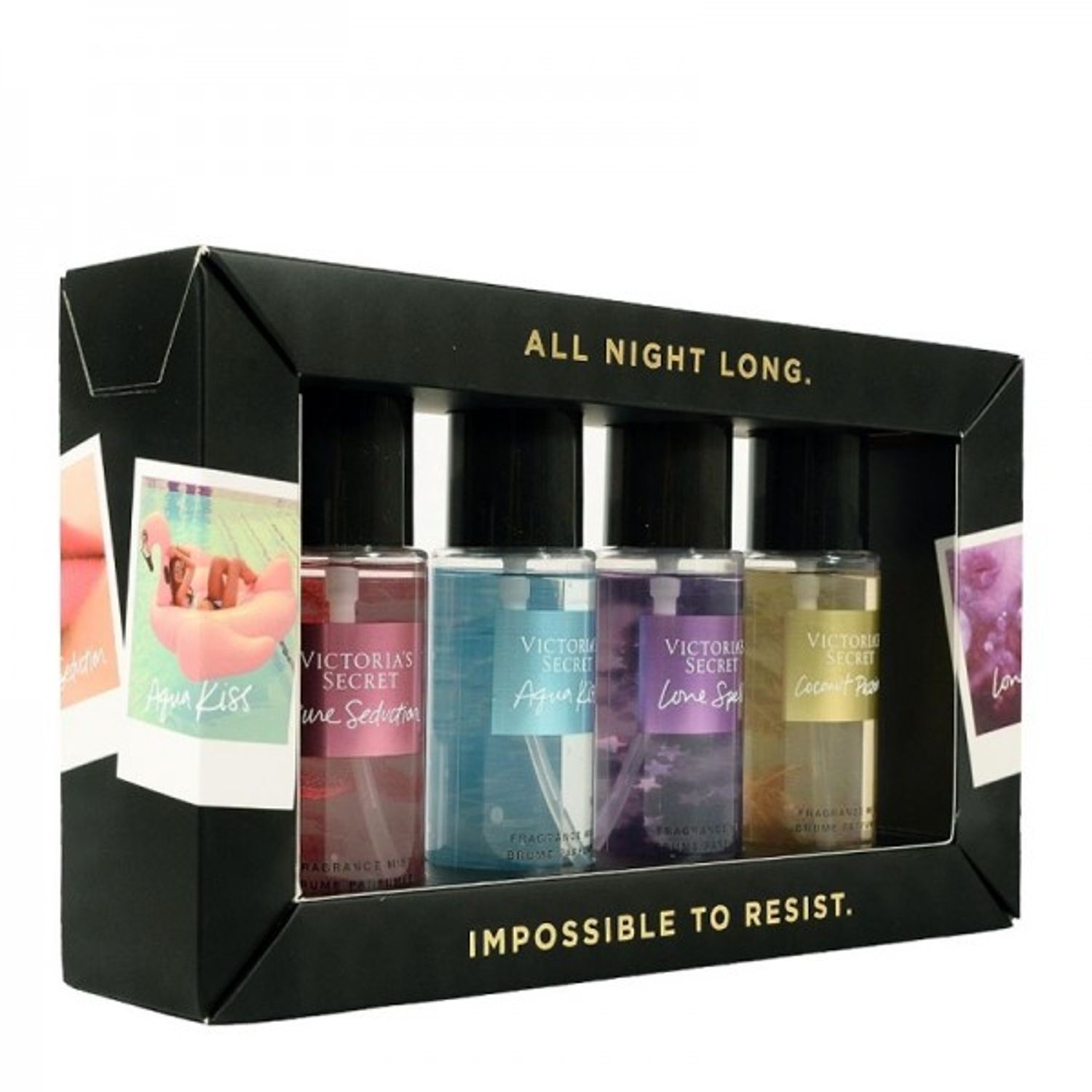 Set Victoria's Secret Travel Mist, Aqua Kiss 75ml + Pure Seduction