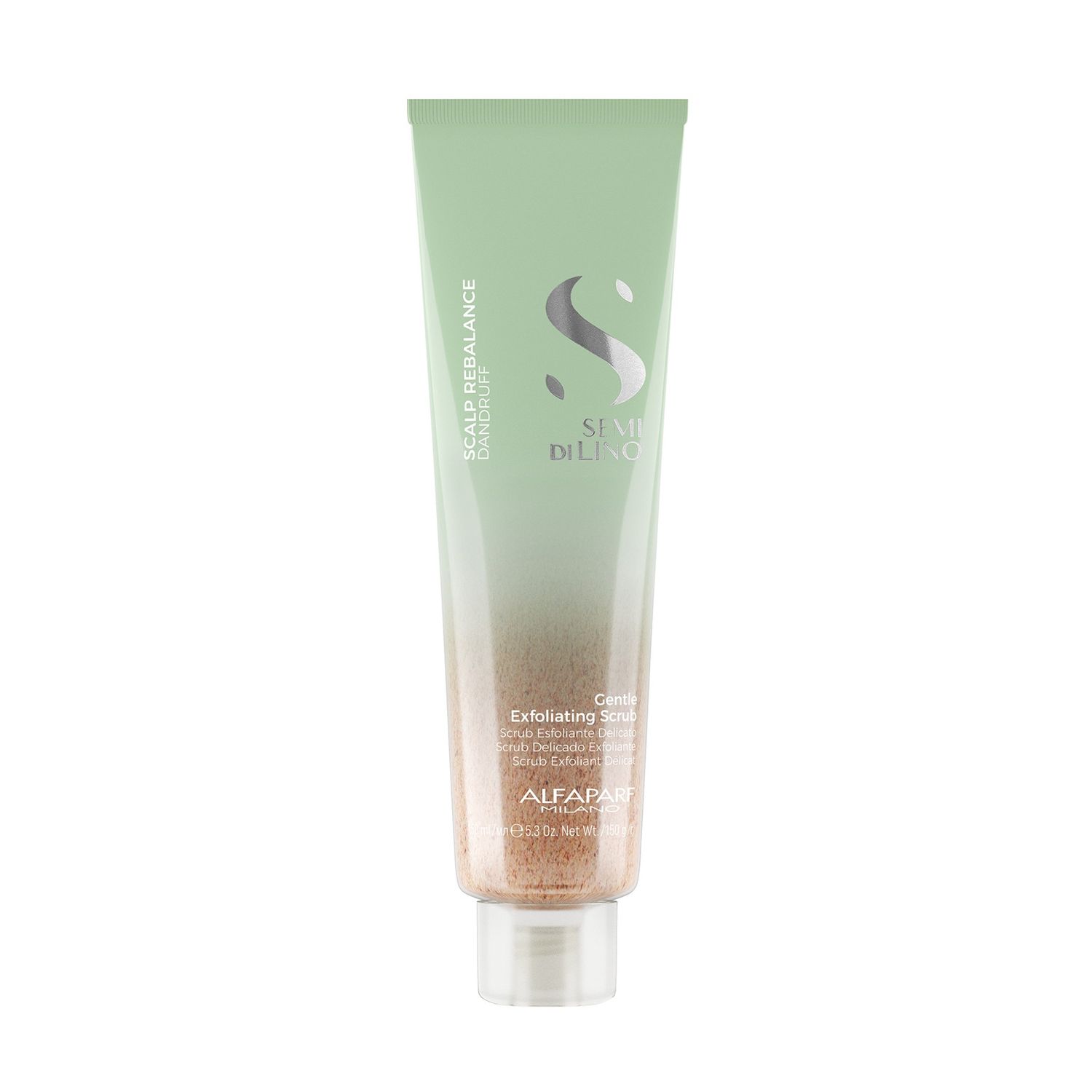 Scrub delicat exfoliant Alfaparf Semi di Lino Scalp Rebalancing, 150 ml фото продукта