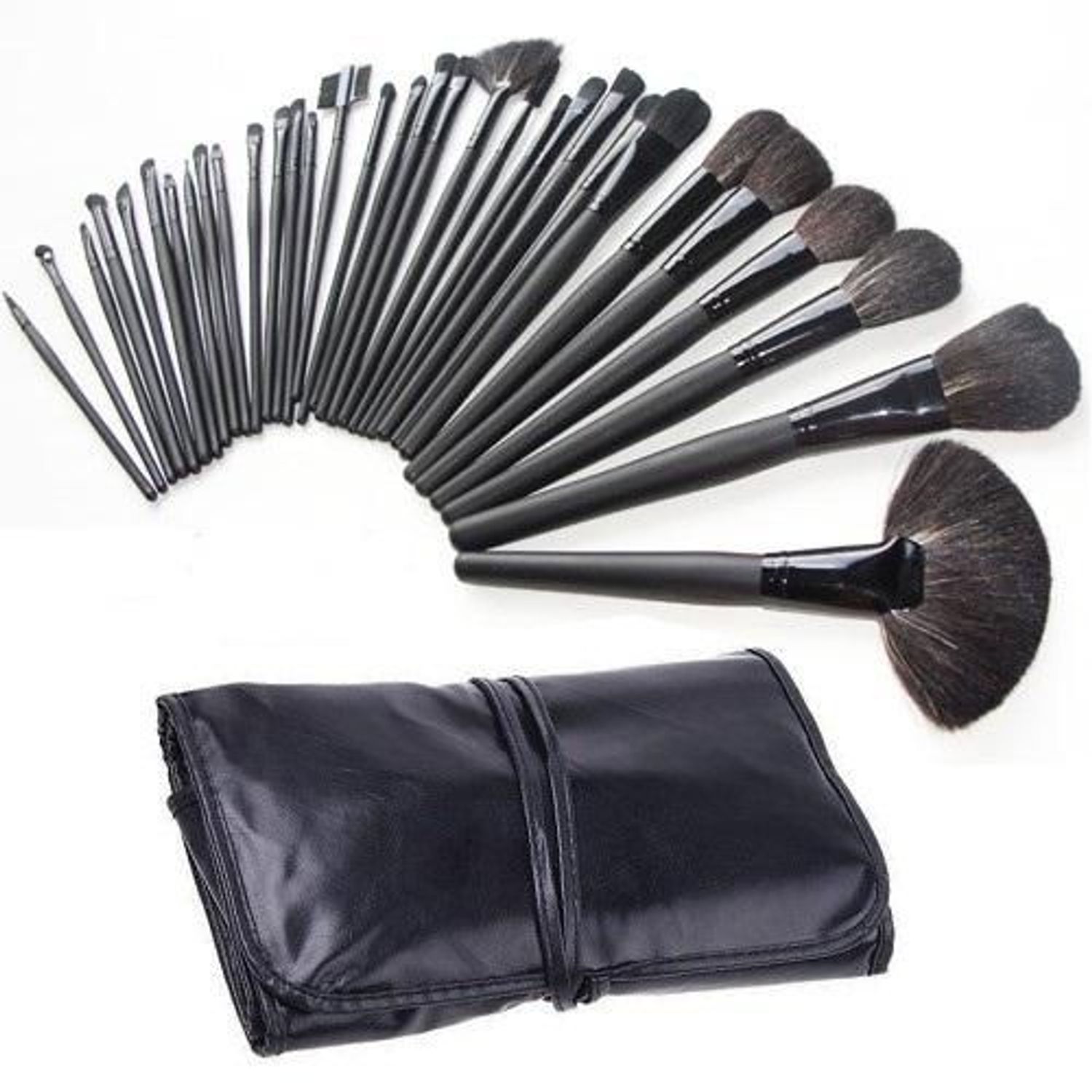 Set 32 pensule profesionale de machiaj Black fotografia produsului View 2 L
