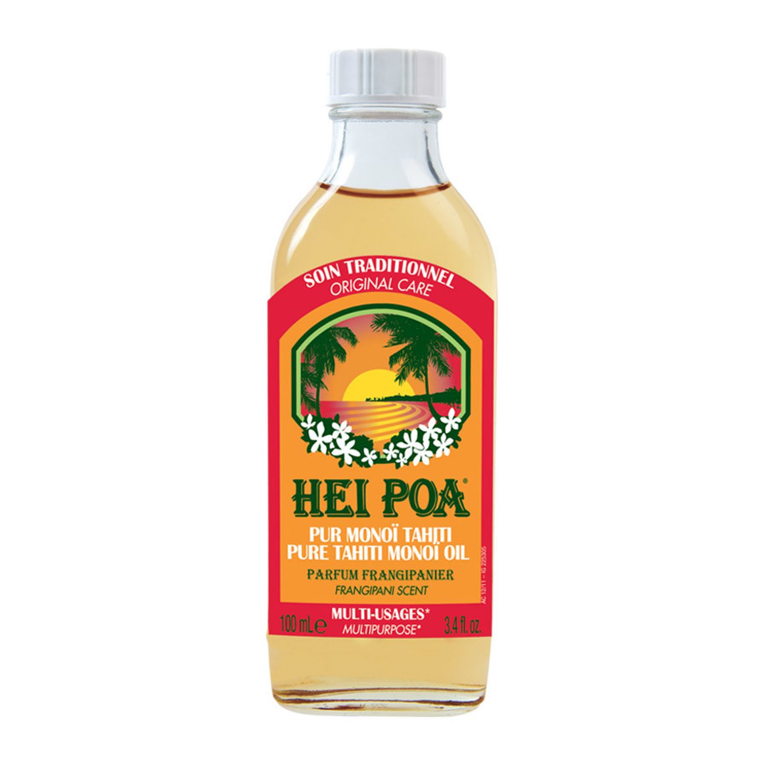 Ulei de monoi Hei Poa Tahiti parfum de frangipani, 100 ml fotografia produsului