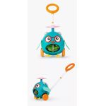 Jucarie interactiva de impins Funny Owl, albastru fotografia produsului