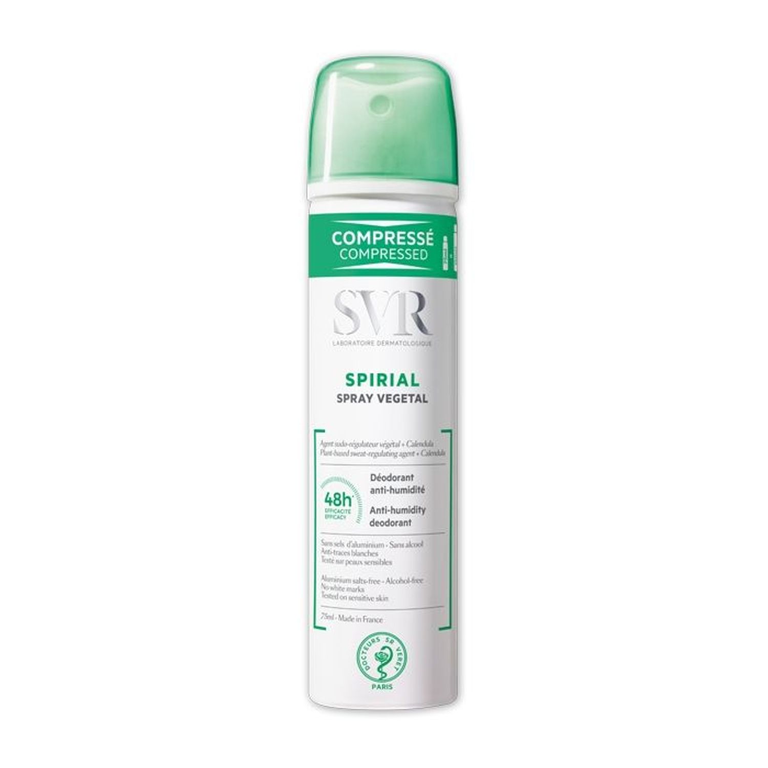 Spray vegetal antiperspirant Spirial, 75 ml, Svr фото продукта