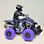 Atv cu telecomanda si motociclist pentru copii Crawl, negru fotografia produsului View 2 S