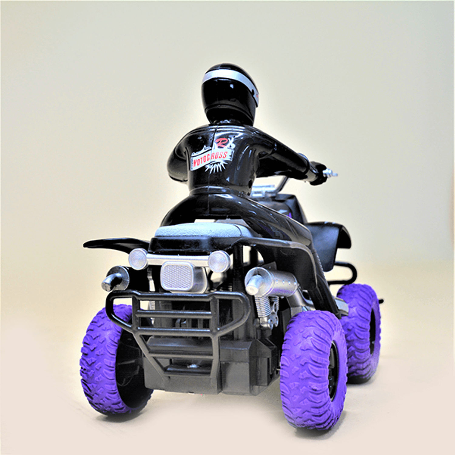 Atv cu telecomanda si motociclist pentru copii Crawl, negru fotografia produsului View 3 L