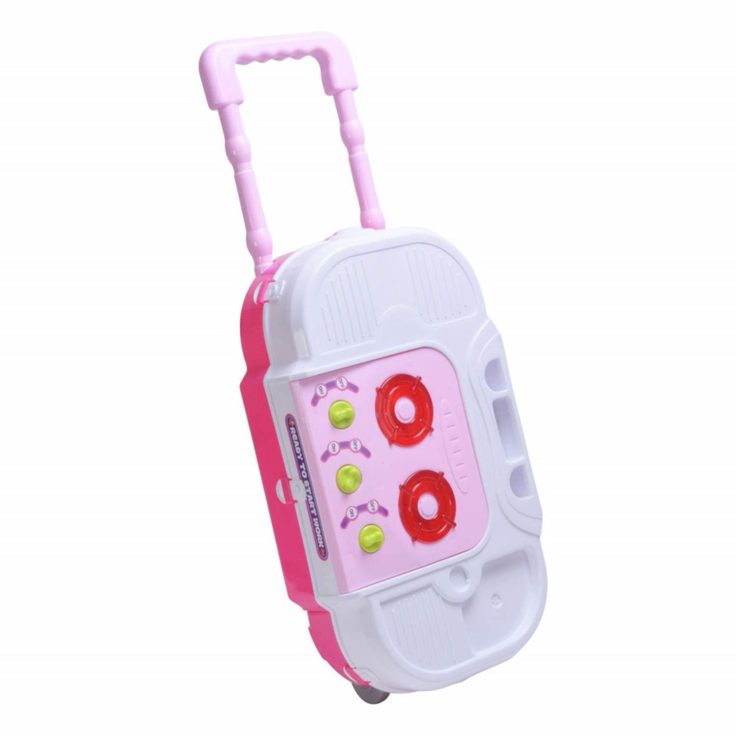 Bucatarie Troller de Jucarie Roz - 3 in 1 Little Chef fotografia produsului View 4 L