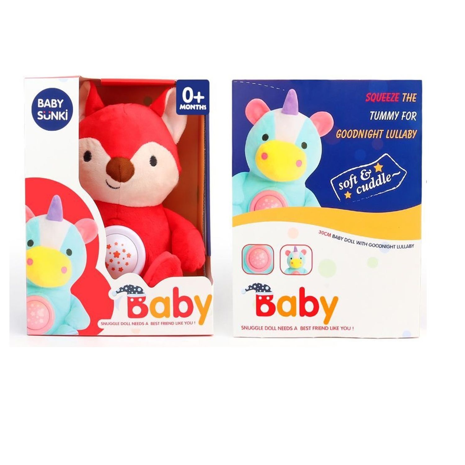 Jucaria de plus vulpe Foxy cu sunete si lumini, 30 cm fotografia produsului