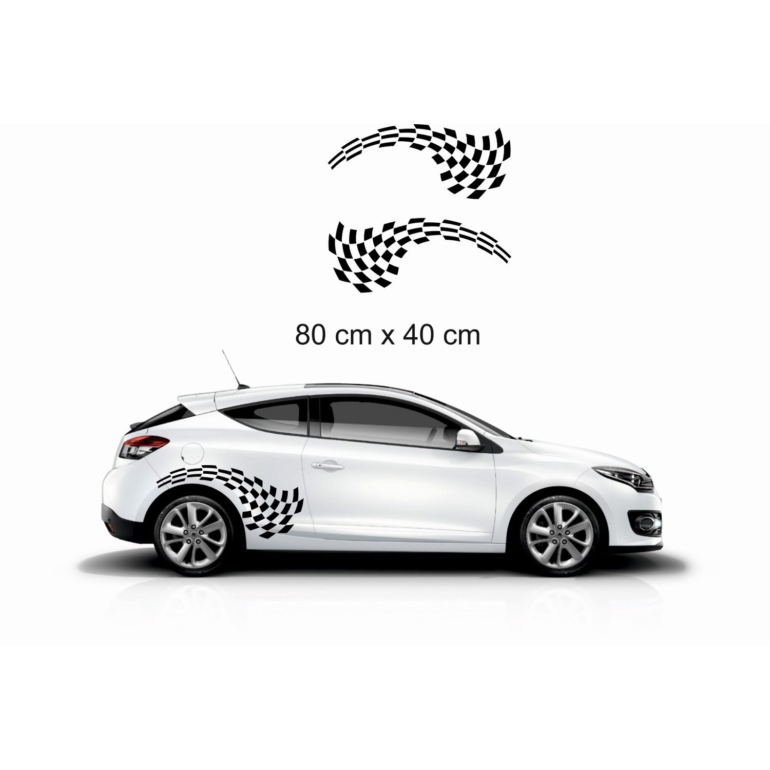 Sticker auto model 24 - set 2 buc fotografia produsului View 2 L