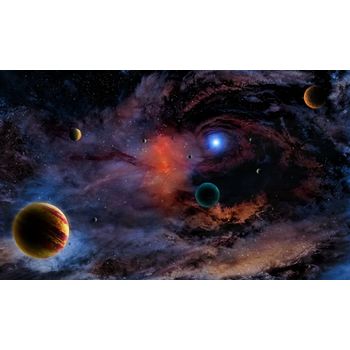 Tablou canvas Nebuloasa universului, 90 x 60 cm elefant.ro imagine noua 2022