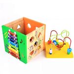 Cub educativ multifunctional din lemn fotografia produsului