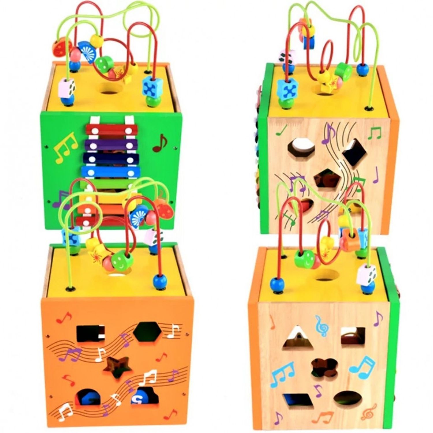 Cub educativ multifunctional din lemn fotografia produsului View 2 L