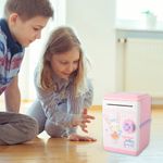 Pusculita interactiva Bela, tip seif cu cifru, roz-mov fotografia produsului View 5 S