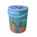 Set 102 cuburi de construit din lemn pentru copii, multicolore fotografia produsului View 2 S