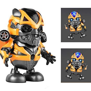 Robot flexibil, Bumblebee Dance Hero, cu functii sonore si luminoase, galben
