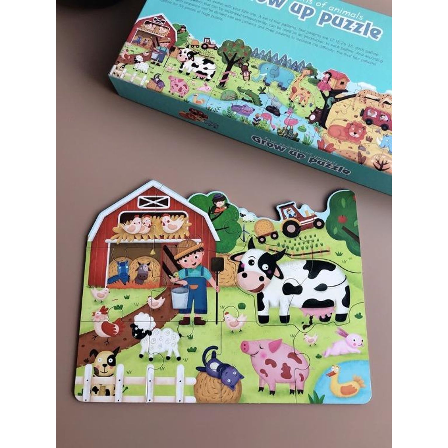 Puzzle 4 in 1 Sezoanele Animalelor , 94 piese fotografia produsului View 2 L
