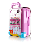 Set Nursery si Troller 2 in 1 cu accesorii, sunete si lumini, roz/alb fotografia produsului