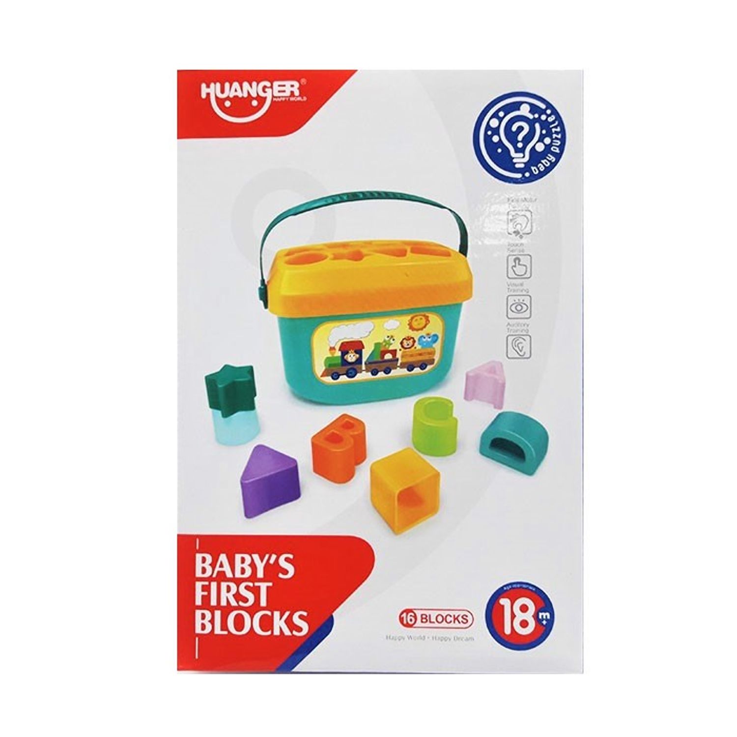 Jucarie sortare bebe Baby's First Blocks, 16 piese fotografia produsului