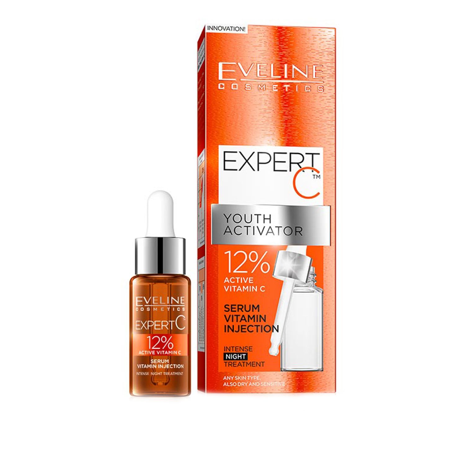 Ser pentru fata Eveline Cosmetics, Expert C,  18 ml Ser pentru fata Eveline Cosmetics, Expert C,18 ml fotografia produsului