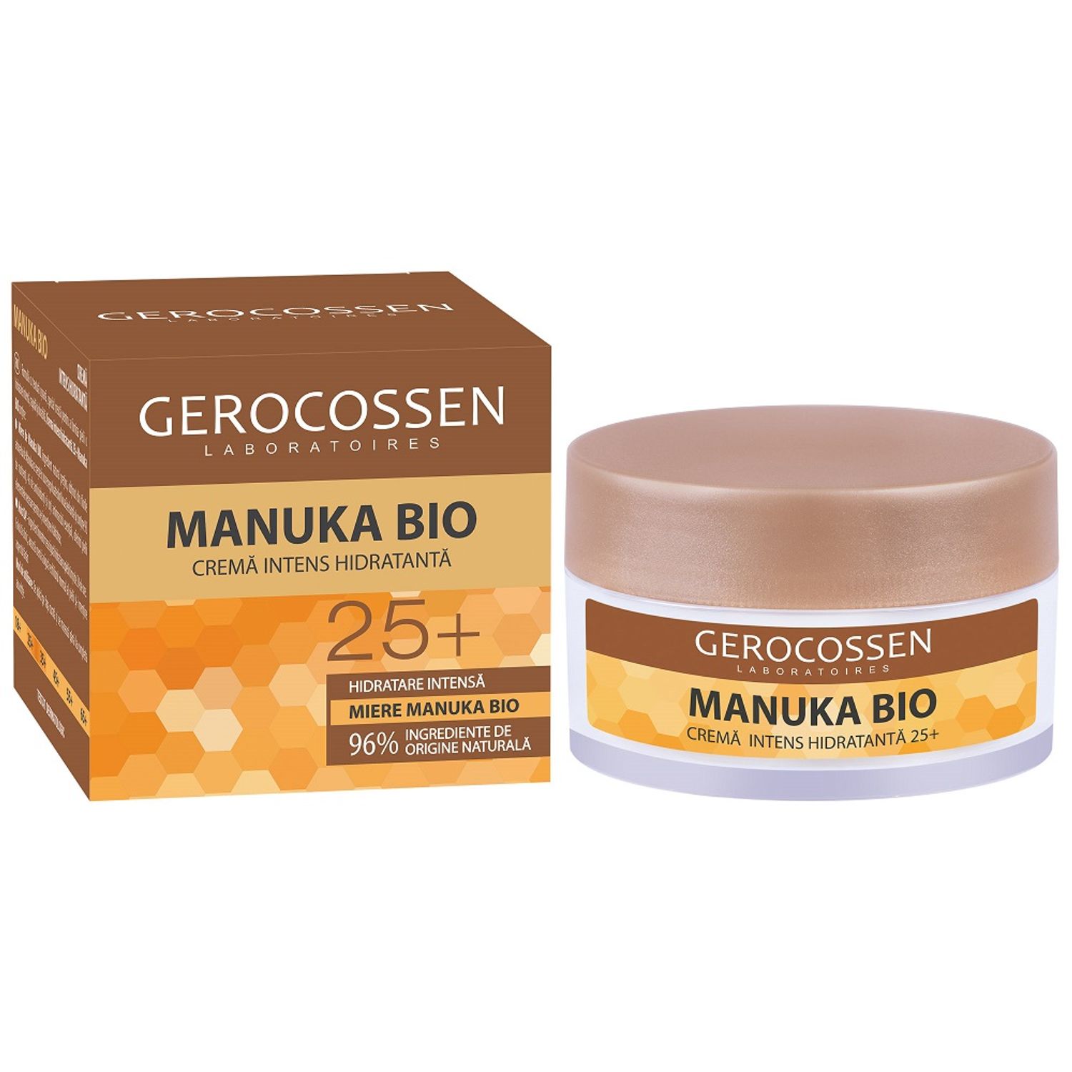 Crema intens hidratanta cu miere Manuka Bio 25+, 50 ml, Gerocossen fotografia produsului