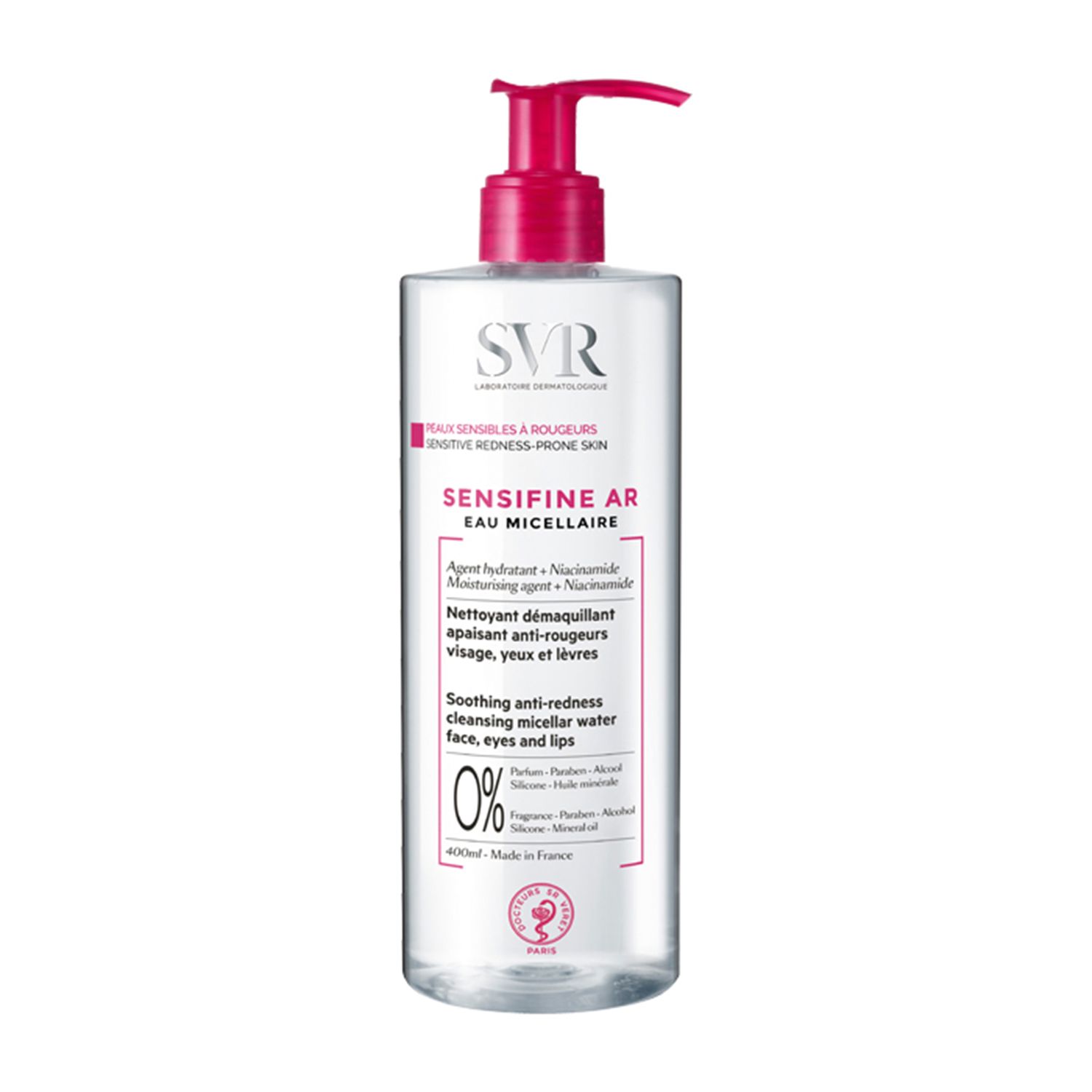 Apa micelara SVR Sensifine AR pentru pielea predispusa la roseata, 400 ml fotografia produsului
