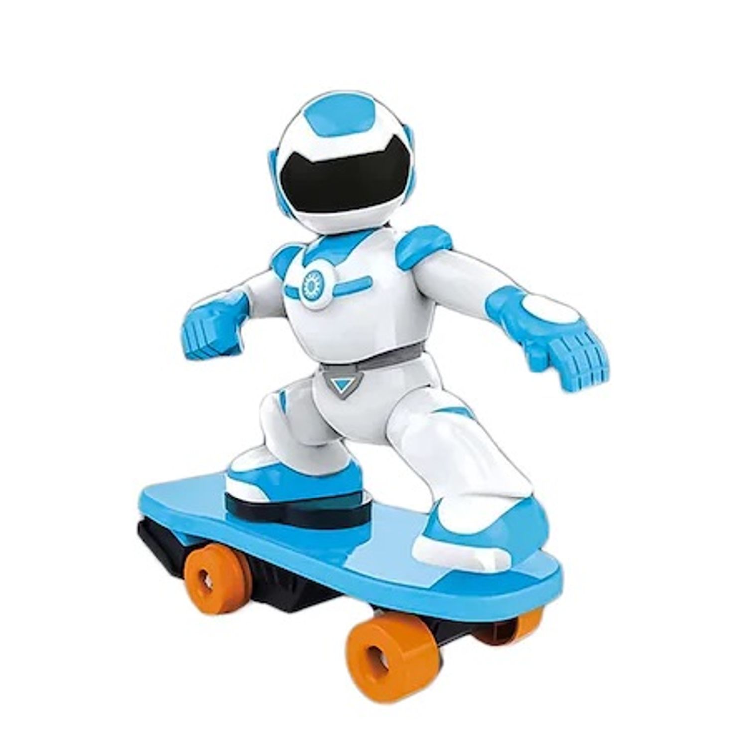 Robot interactiv pe skateboard cu telecomanda, lumini si sunete fotografia produsului View 3 L